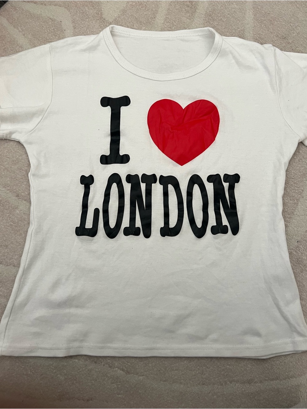 London Souvenir Tee - WHITE size xs